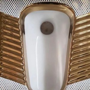 سنگ توالت زمینی و فرنگی طلایی و مشکی طلایی