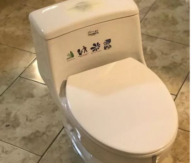توالت فرنگی بیده دار ترک