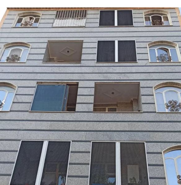 درب پنجره دوجدارهupvc توری پلیسه